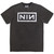 Nine Inch Nails Unisex Stone Wash T-Shirt: Classic Logo (Charcoal Grey) Picture