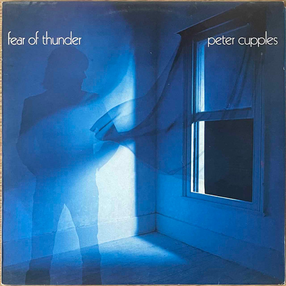 Actual image of the vinyl record album artwork of Peter Cupples's Fear Of Thunder LP - taken in our Melbourne record store
