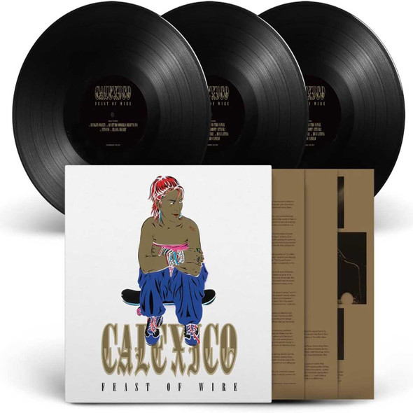 Calexico - Feast Of Wire / More Cowboys In Sweden (Live) Vinyl Record Album Art