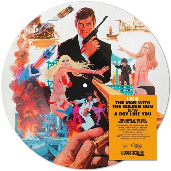 Picture of the Record Store Day Australia 2024 release, Lulu - James Bond - The Man With The Golden Gun Picture Disc (RSD 2024) Vinyl Record Album Art