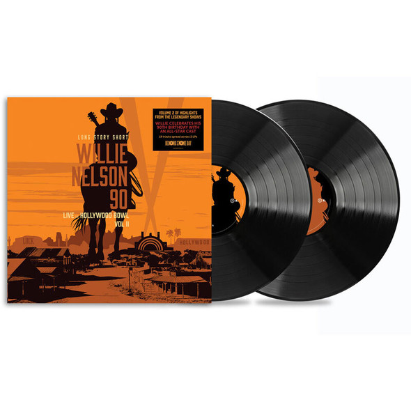 Picture of the Record Store Day Australia 2024 release, Willie Nelson/ Various Artists - Long Story Short: Willie Nelson 90: Live At The Hollywood Bowl Vol. 2 Vinyl Record Album Art