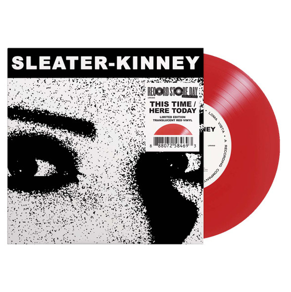 Sleater Kinney - This Time / Here Today (7" LP Single) Vinyl Record Album Art