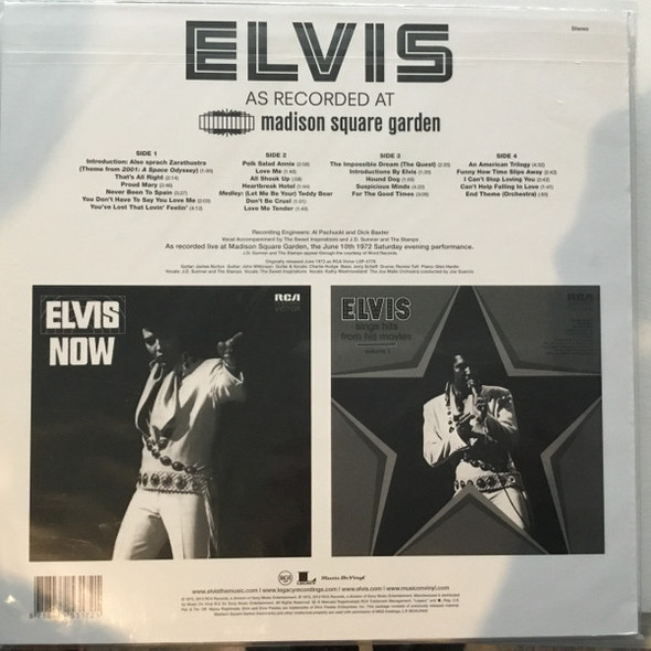 Picture of Elvis As Recorded At Madison Square Garden Vinyl Record