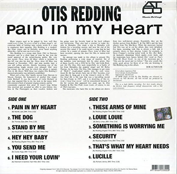 Picture of Pain In My Heart Vinyl Record