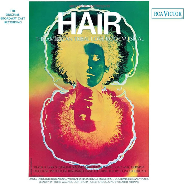 Various - Hair - The American Tribal Love-Rock Musical (The Original Broadway Cast Recording) Vinyl Record Album Art