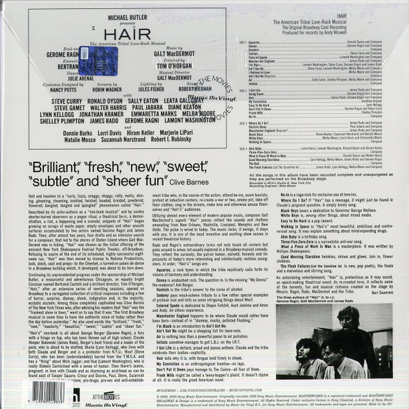 Picture of Hair - The American Tribal Love-Rock Musical (The Original Broadway Cast Recording) Vinyl Record