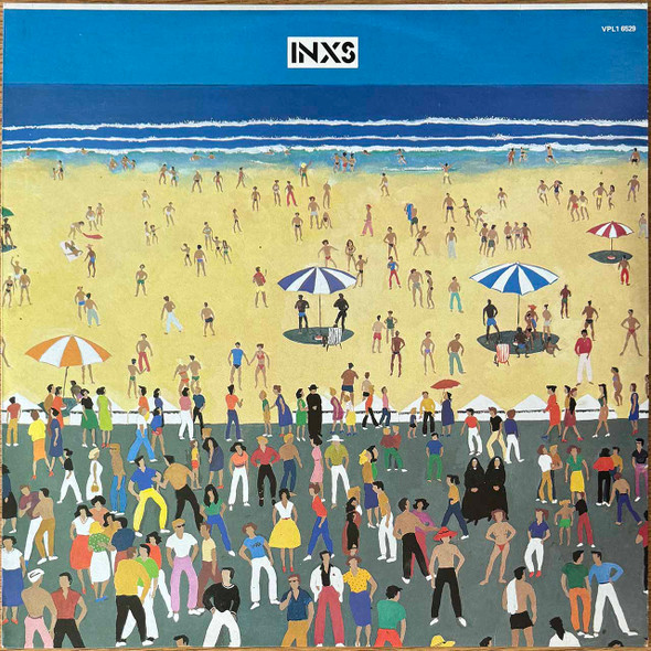 Actual image of the vinyl record album artwork of INXS's INXS LP - taken in our Melbourne record store