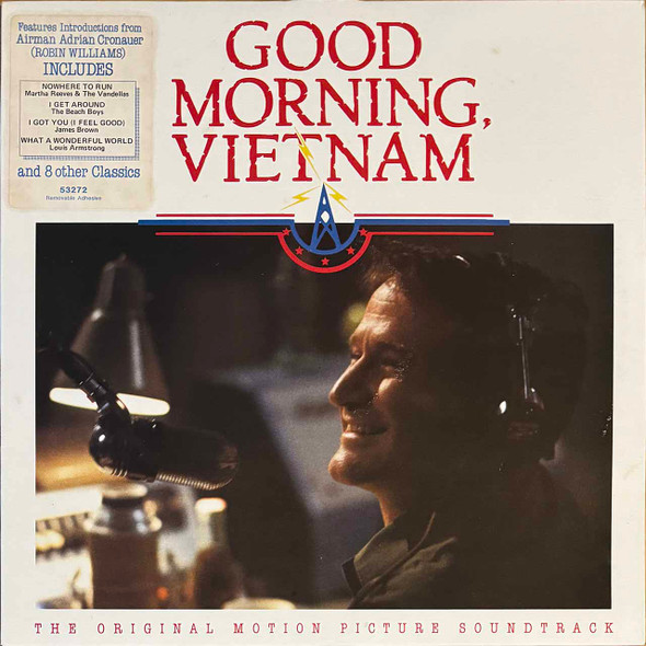 Actual image of the vinyl record album artwork of Various's Good Morning, Vietnam (Original Motion Picture Soundtrack) LP - taken in our Melbourne record store