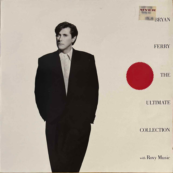 Actual image of the vinyl record album artwork of Bryan Ferry / Roxy Music's Bryan Ferry - The Ultimate Collection With Roxy Music LP - taken in our Melbourne record store