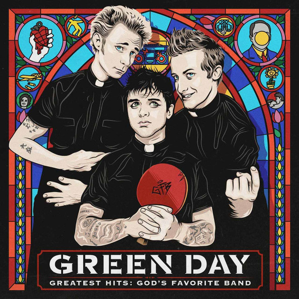 Green Day - Greatest Hits: God's Favorite Band Vinyl Record Album Art