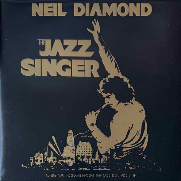 Actual image of the vinyl record album artwork of Neil Diamond's The Jazz Singer (Original Songs From The Motion Picture) LP - taken in our Melbourne record store