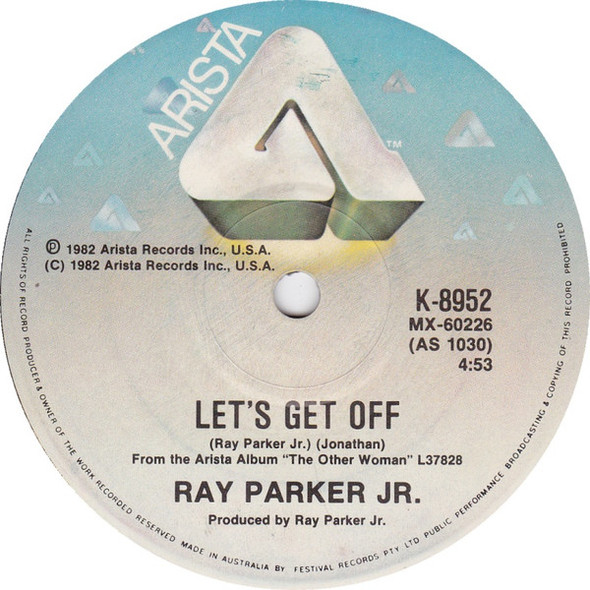 Actual image of the back cover of Ray Parker Jr.'s Bad Boy second hand vinyl record taken in our Melbourne record shop