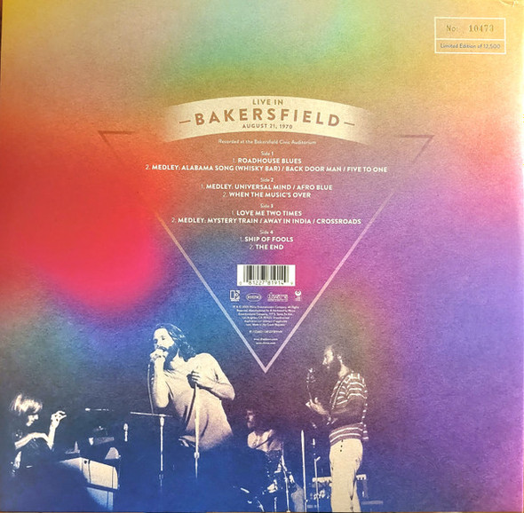 Picture of Live In Bakersfield, August 21, 1970 Vinyl Record