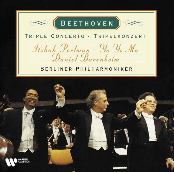 Beethoven, Itzhak Perlman, Yo-Yo Ma, Daniel Barenboim, Berliner Philharmoniker - Triple Concerto = Tripelkonzert Vinyl Record Album Art