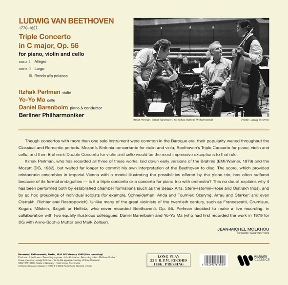 Picture of Triple Concerto = Tripelkonzert Vinyl Record