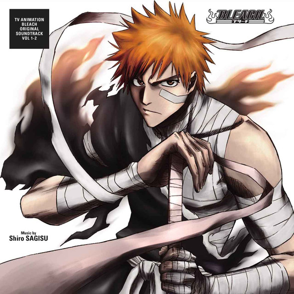 Shiro Sagisu - TV Animation Bleach Original Soundtrack Vol 1-2 Vinyl Record Album Art