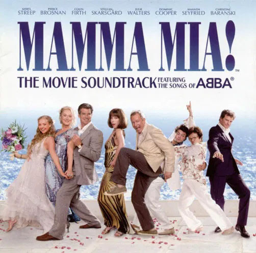 Various - Mamma Mia! The Movie Soundtrack Featuring The Songs Of ABBA Vinyl Record Album Art
