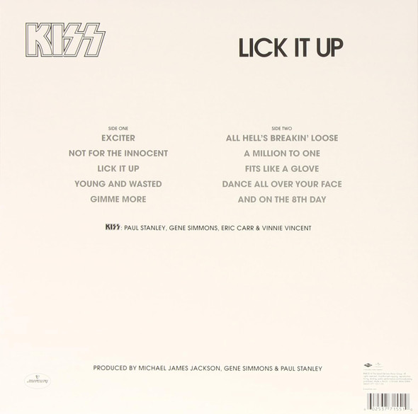 Picture of Lick It Up Vinyl Record