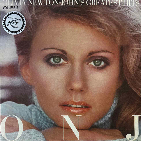Actual image of the vinyl record album artwork of Olivia Newton-John's Olivia Newton-John's Greatest Hits Vol. 2 LP - taken in our Melbourne record store