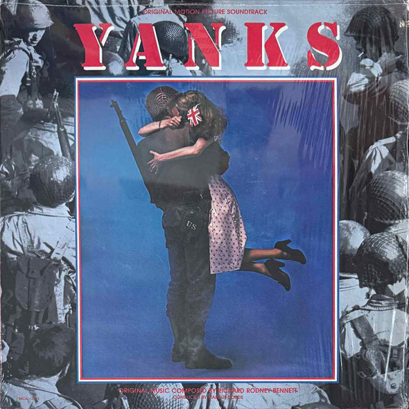 Actual image of the vinyl record album artwork of Richard Rodney Bennett's Yanks Original Motion Picture Soundtrack LP - taken in our Melbourne record store