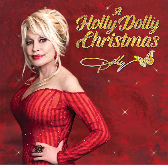 Dolly Parton - A Holly Dolly Christmas Vinyl Record Album Art
