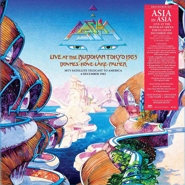 Asia - Live At The Budokan Arena Tokyo, Japan 1983 Vinyl Record Album Art