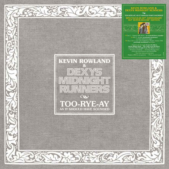 Kevin Rowland & Dexys Midnight Runners - Too-Rye-Ay (As It Should Have Sounded) Vinyl Record Album Art