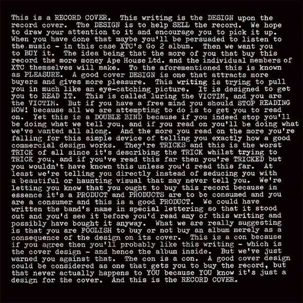 XTC - Go 2 Vinyl Record Album Art