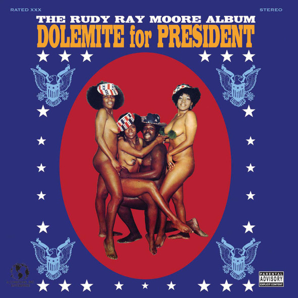 Rudy Ray Moore - Dolemite For President Vinyl Record Album Art