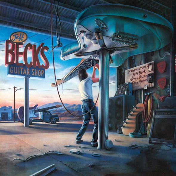 Jeff Beck With Terry Bozzio And Tony Hymas - Jeff Beck's Guitar Shop Vinyl Record Album Art