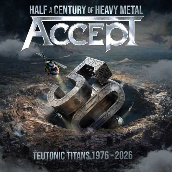 Accept - Teutonic Titans 1976-2026 Vinyl Record Album Art
