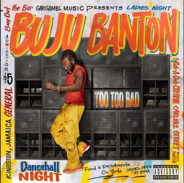 Buju Banton - Too Too Bad Vinyl Record Album Art