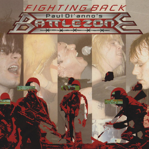 Paul Di'anno's Battlezone - Fighting Back Vinyl Record Album Art
