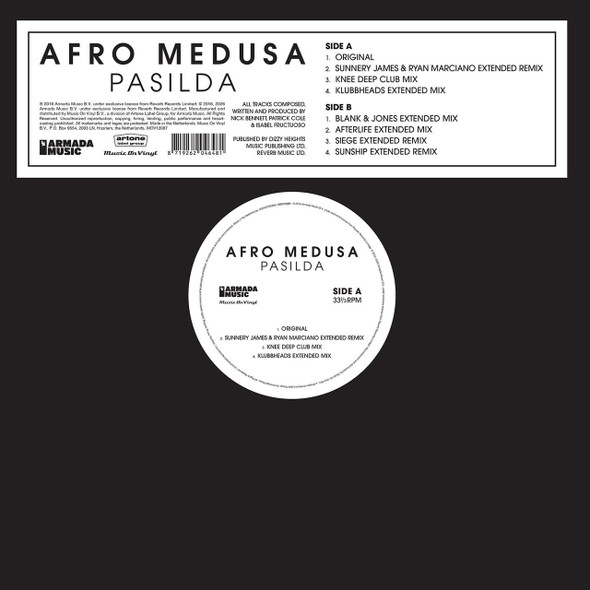 Afro Medusa - Pasilda Vinyl Record Album Art