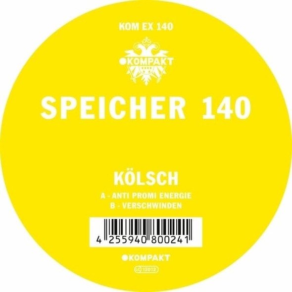 Kolsch - Speicher 140 (12") Vinyl Record Album Art