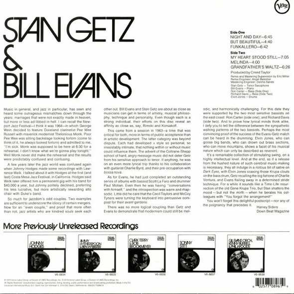 Picture of Stan Getz & Bill Evans Vinyl Record