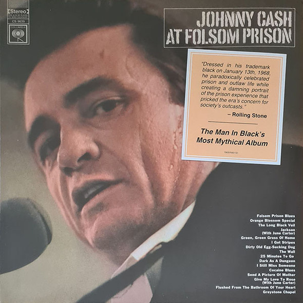 Johnny Cash - At Folsom Prison Vinyl Record Album Art
