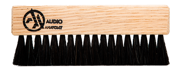 Deluxe Oak/Walnut Wood Brush w/ Antistatic Goat Hair & Nylon Fibres