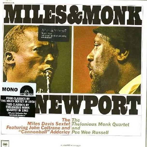 The Miles Davis Sextet & The Thelonious Monk Quartet - Miles & Monk At Newport Vinyl Record Album Art