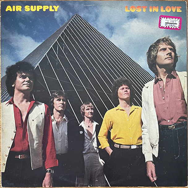 The vinyl record album artwork of Air Supply's Lost In Love LP