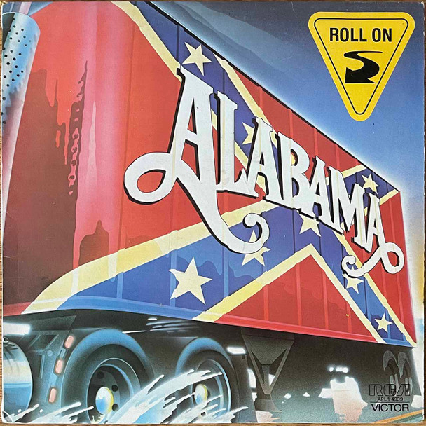 The vinyl record album artwork of Alabama's Roll On LP