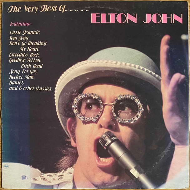 The vinyl record album artwork of Elton John's The Very Best Of....Elton John LP