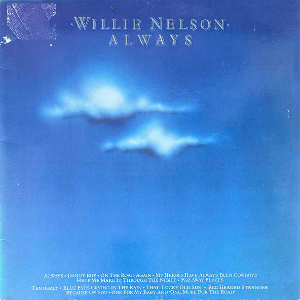 Actual image of the vinyl record album artwork of Willie Nelson's Always LP - taken in our Melbourne record store