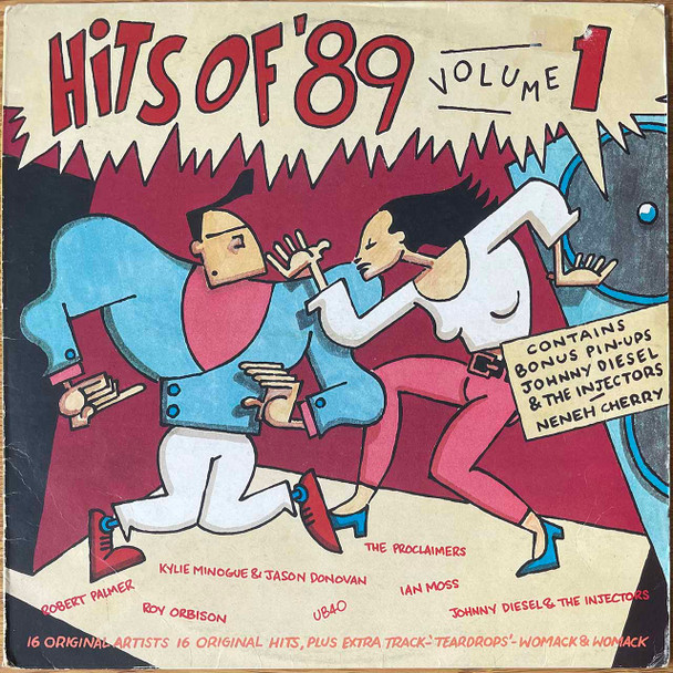 The vinyl record album artwork of Various's Hits Of '89 Volume 1 LP