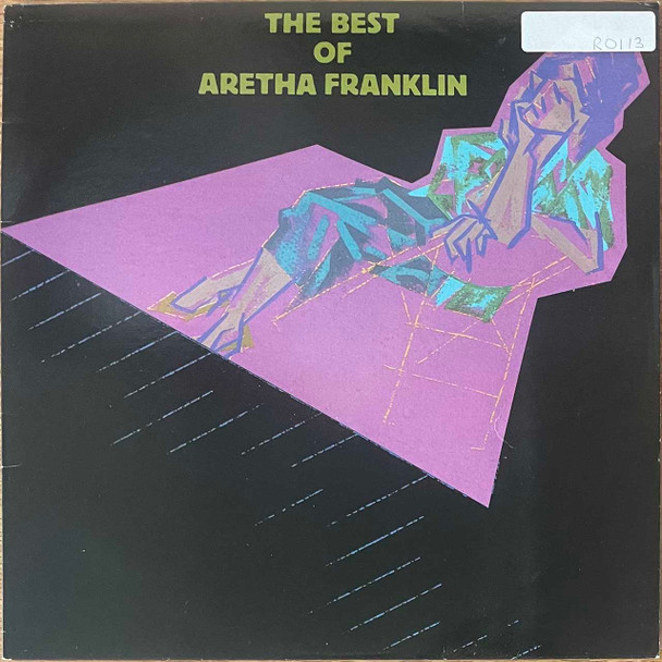 Actual image of the vinyl record album artwork of Aretha Franklin's The Best Of Aretha Franklin LP - taken in our record store