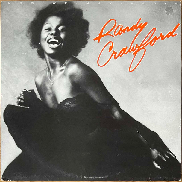 Actual image of the vinyl record album artwork of Randy Crawford's Now We May Begin LP - taken in our record store