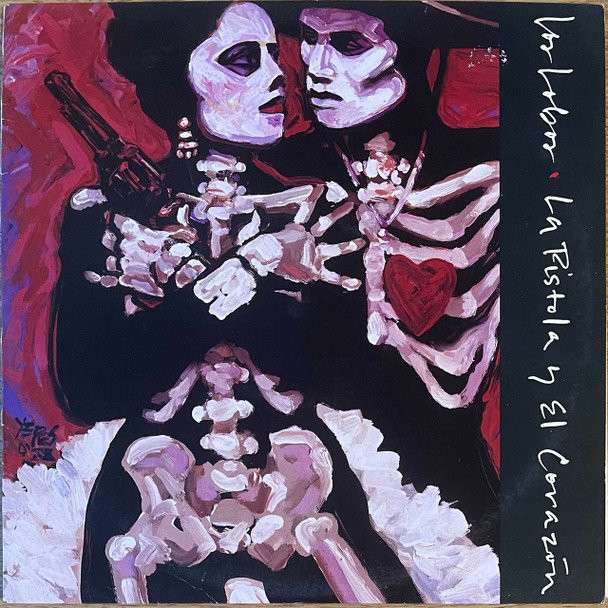 Actual image of the vinyl record album artwork of Los Lobos's La Pistola Y El Corazón LP - taken in our record store