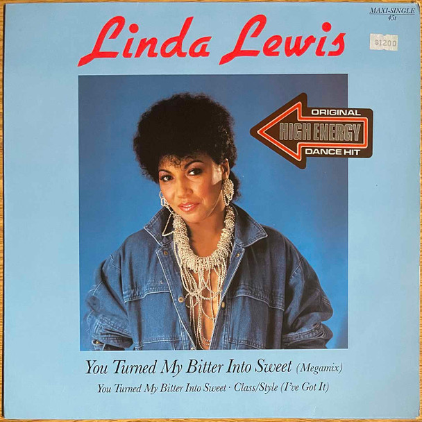 Actual image of the vinyl record album artwork of Linda Lewis's You Turned My Bitter Into Sweet LP taken in our Melbourne record store