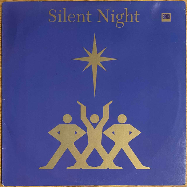 Actual image of the vinyl record album artwork of Bros's Silent Night LP taken in our Melbourne record store