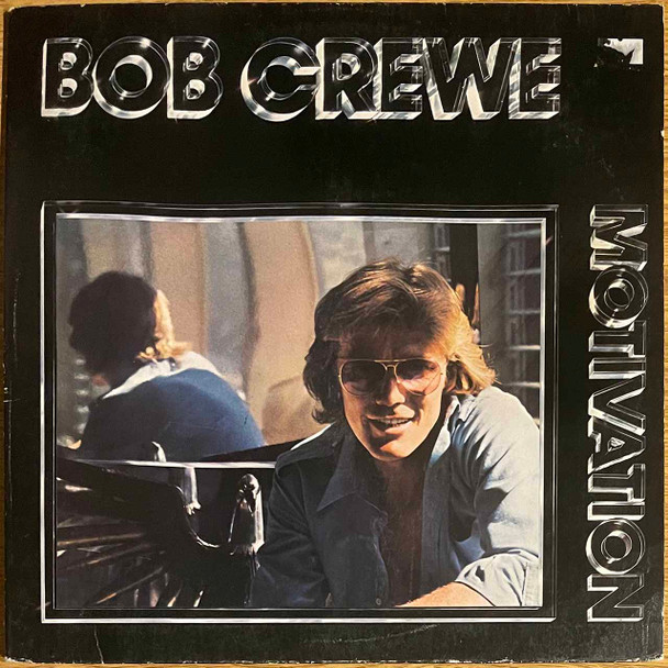 Actual image of the vinyl record album artwork of Bob Crewe's Motivation LP taken in our Melbourne record store